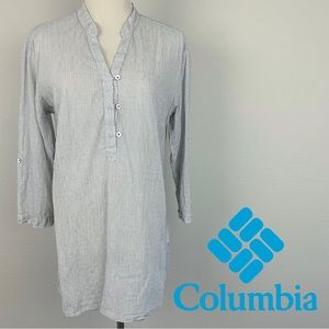 Columbia M Navy Stripe Early Tide Tunic